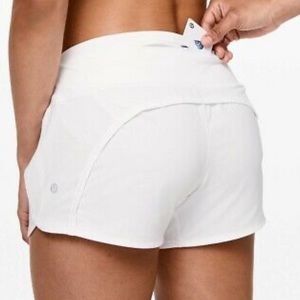 Lululemon Run Times White Shorts Size 6